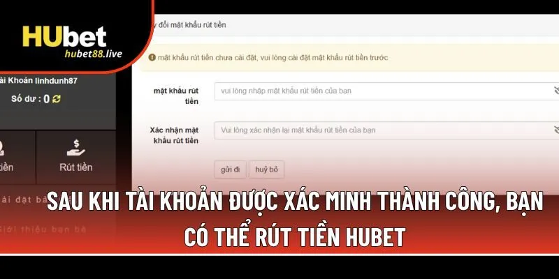 rút tiền Hubet